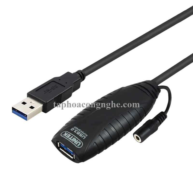 Unitek 98568 Y-3018 3.0 10M màu Đen Cáp Usb Nối Dài Extension kèm nguồn 30098568